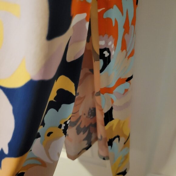 G.I.L.I. Knit Maxi Dress Multi Floral Print Jetsetter Long Sleeve - NWOT Med. - Picture 5 of 10